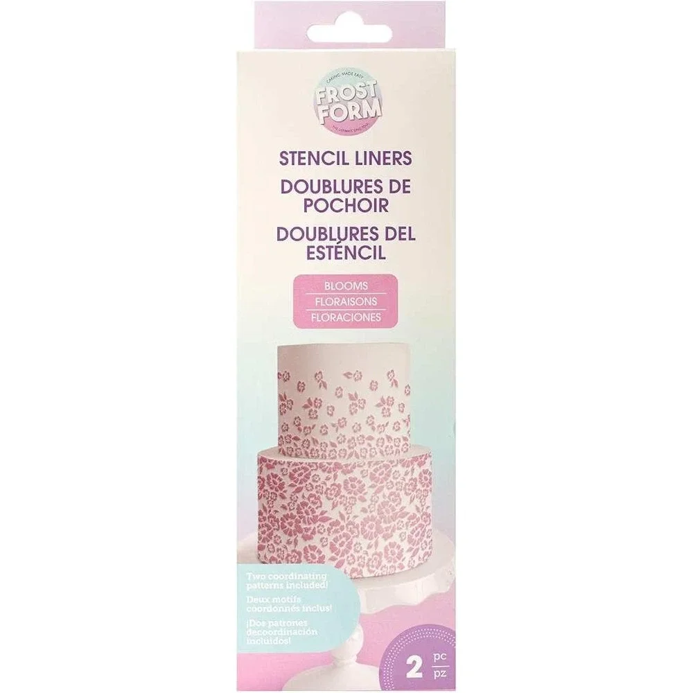 Frost Form Stencil Liners In the Wild 2pc Leopard Mermaid Scale Factory Sealed